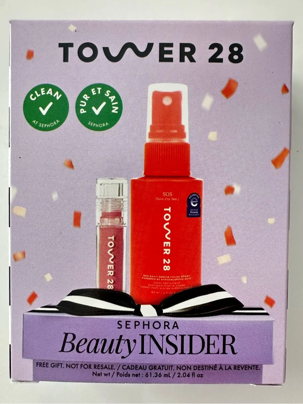 Tower 28 Beauty Everyday Must Duo Facial Spray Pistachio Lipgloss Birthday Set